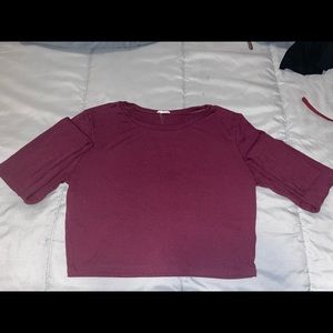 Long sleeve crop top